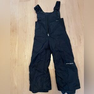 Black Insulated Snow Pants